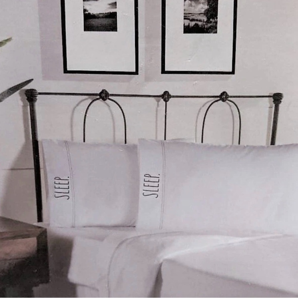 Rae Dunn White 'Sleep' Pillowcase Set